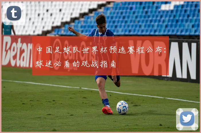 中国足球队世界杯预选赛程公布：球迷必看的观战指南